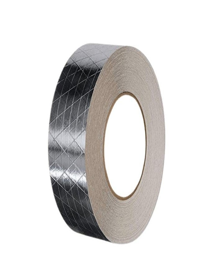 AGGBRO Aluminium FSK Tape - 50mm x 20m | Heat-Resistant Foil Scrim Kraft HVAC Tape for Ducting, Insulation & Sealing - Image 1